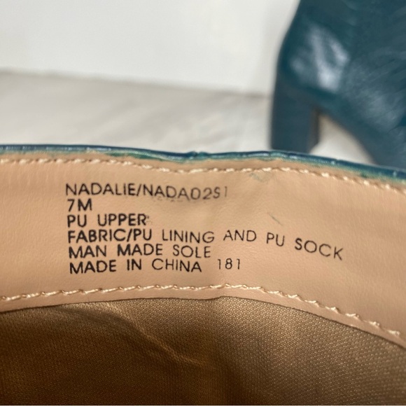 Steve Madden Nadalie Blue Crocodile Pointy Toe Bootie 7M - Picture 12 of 15